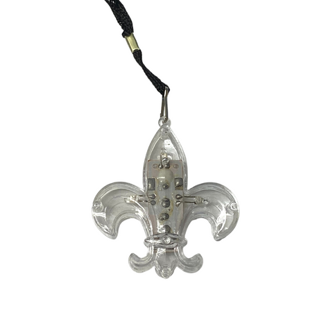 LED Fleur de Lis Necklace with Yellow Lights (Each)