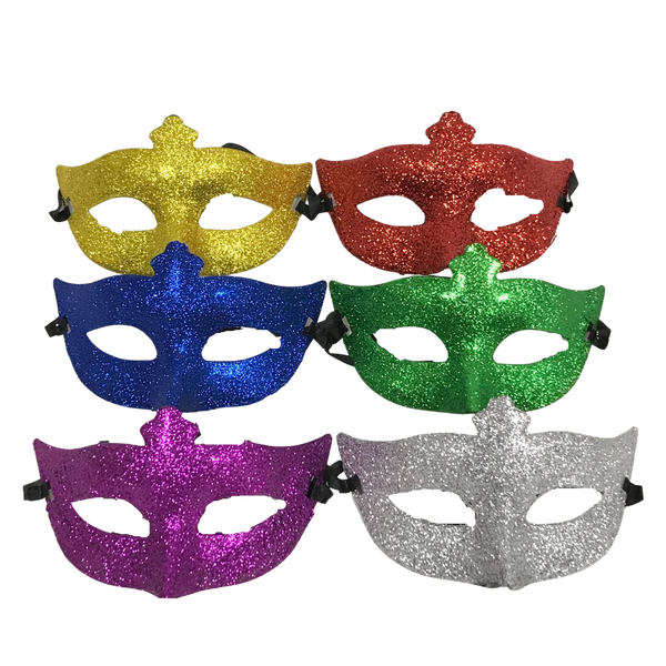 Silver Ornate Masquerade Mask with Ribbon Tie (Each) – Mardi Gras Spot