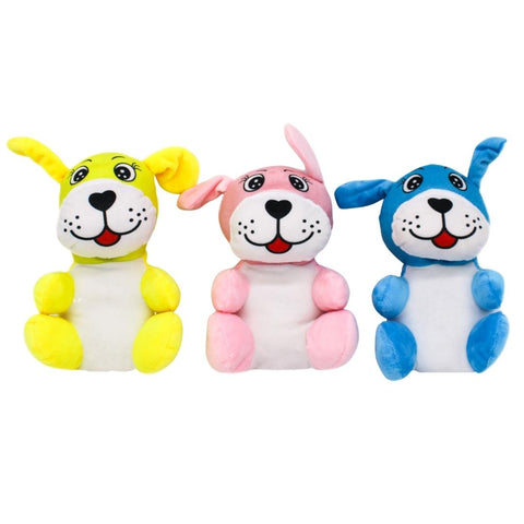 8" Sitting Dog with Long Ears, 3C (Dozen)