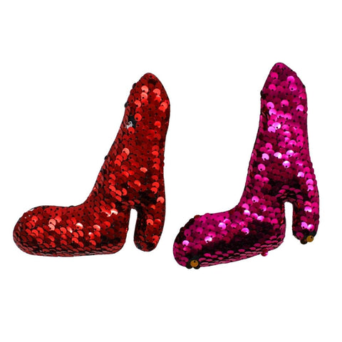 5" Flip Sequin High Heel Shoe Plush (Dozen)