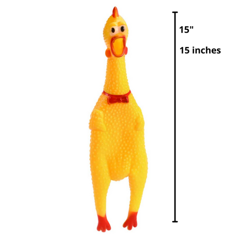 Vinyl Shrilling Chicken 15" (Each)