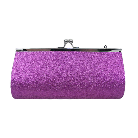 Large Purple Glitter Clutch Purse 7.5" x 4.5" (Each)