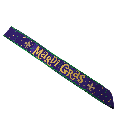 Mardi Gras Sash (Each)