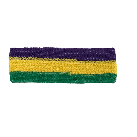 Headband - Purple Green and Gold (Each)