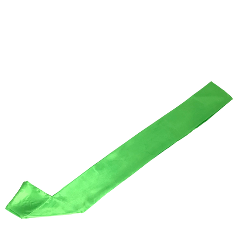 Green Satin Sash 33" x 4" (Each)