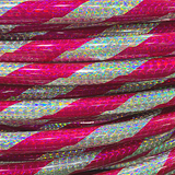 24" Hula Hoop - Pink and Silver Glitter (Dozen)