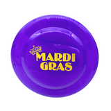 7" Purple, Yellow and Green Frisbee with Mardi Gras Imprint (Dozen)