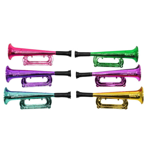 7" Metallic Trumpet - Assorted Colors  (Dozen)