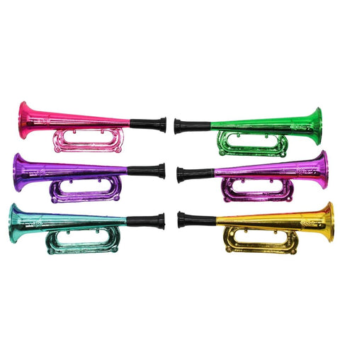 7" Metallic Trumpet - Assorted Colors (Dozen)