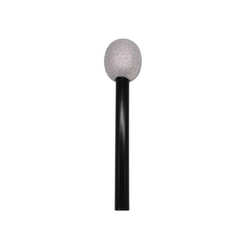 10.5" Silver Glitter Microphone (Each)