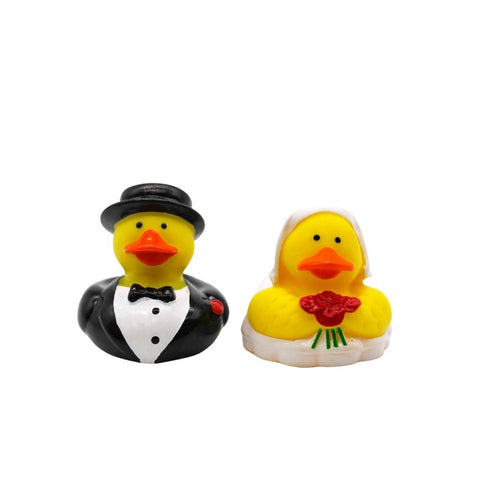 2" Bride and Groom Rubber Duck (Dozen)