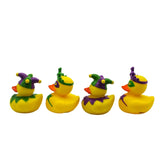 2" Mardi Gras Rubber Duck (Dozen)