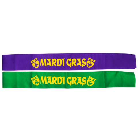 Mardi Gras Sash - Assorted Colors (Each)