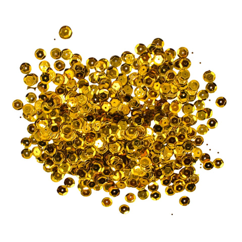 8mm Cup Sequins - Gold - 1000 Pieces (Pack)