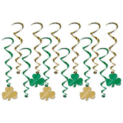 Shamrock Whirls 17 1/2" x 31" (12 Pieces)