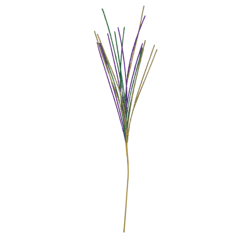 30" Purple Green and Gold Glitter Spray (Each)