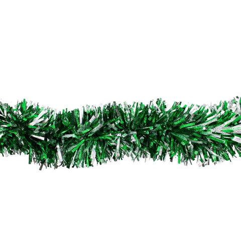 Green and Silver Jumbo Garland 9' x 10" (Each)