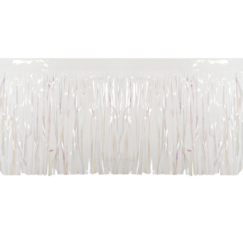 10' x 15" Iridescent White Fringe (Each)