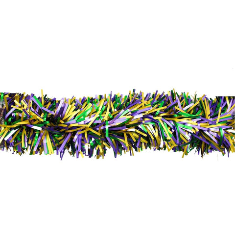 Matte Purple, Green and Gold Jumbo Garland 9' x 10" (Each)