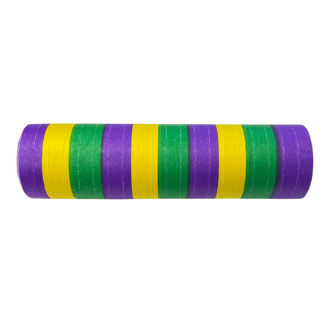 Purple Green and Gold Serpentine Streamers (Each)