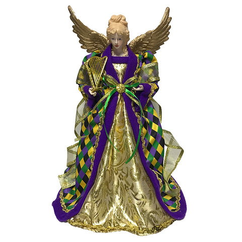 16" Mardi Gras Angel Tree Topper (Each)