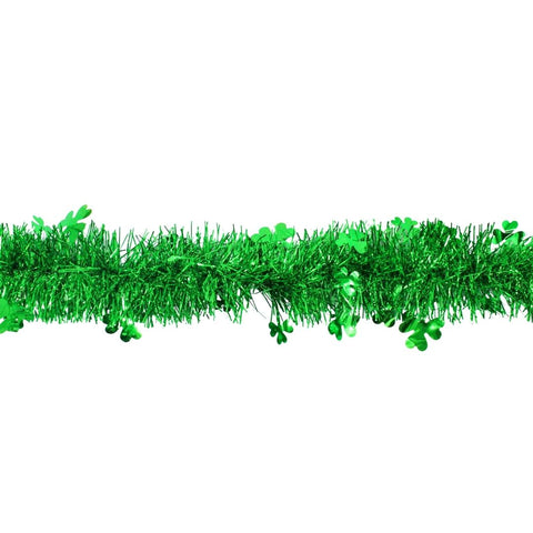 Green Garland with Shamrocks - 9' x 3.5" (Each)