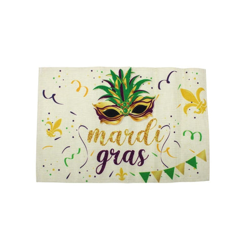 Mardi Gras Glitter Placemat (Each)