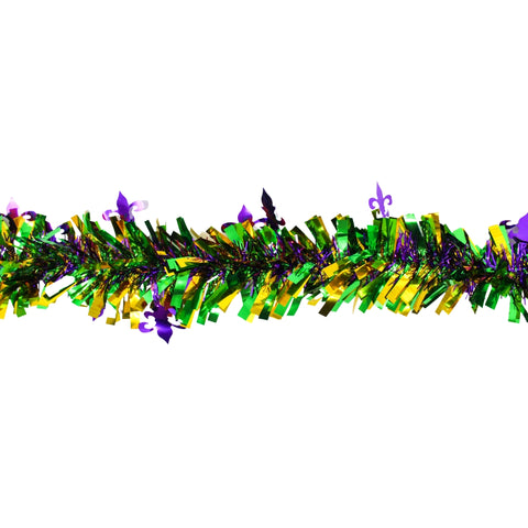 Mardi Gras Fleur De Lis Garland - 6.5 feet long (Each)