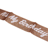 It's My Birthday Glittered Sash (Each)