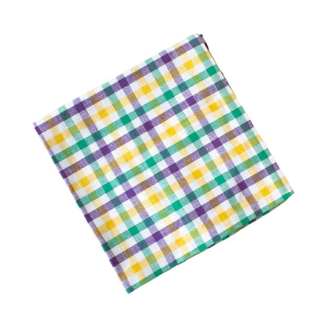 Mardi Gras Gingham Napkin (Each)