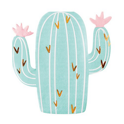 Cactus Die-Cut Napkins - 5.5" x 5.5" (20 Count)