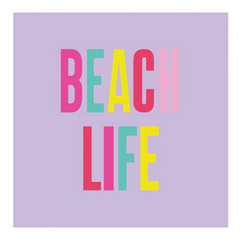 Beach Life Beverage Napkins - 5" x 5" (20 Count)