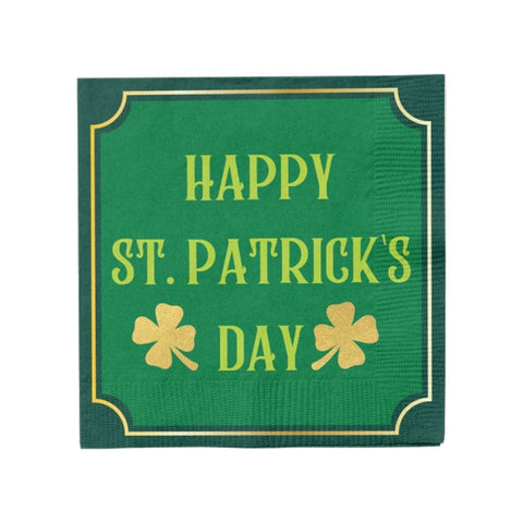 Happy Saint Patrick's Day Cocktail Napkin (Pack of 16)