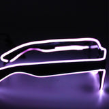 El Wire Purple Square Sunglasses (Each)