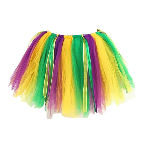 Purple, Green and Gold 90 Panel Tutu (Each)