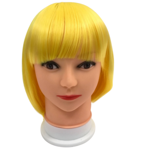 Yellow Bob Wig (Each)