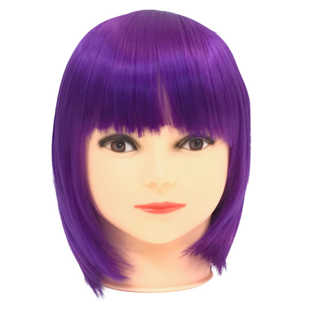 Purple Bob Wig (Each)