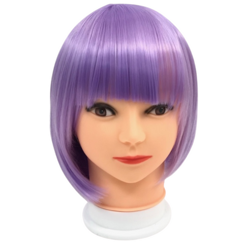 Lavender Bob Wig with Bangs (Each)