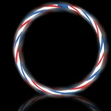 22" Swizzle Red, White and Blue Glow Necklace (Tube/50 Pieces)