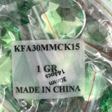 30mm Round Plastic Stones - Light Green (Gross)