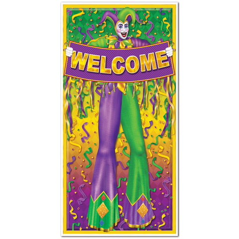 Mardi Gras Welcome Door Cover 30" x 5' (Each)