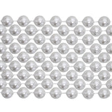 72" 10mm Round Pearl White Mardi Gras Beads