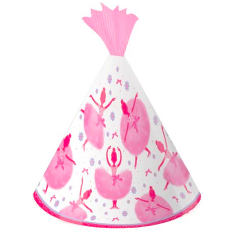 Tutu Much Fun Child Party Hat with Tulle - Child Size (Pack of 8)