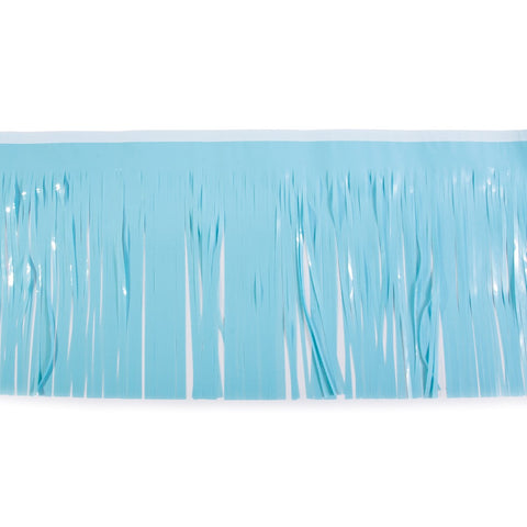 Light Blue Vinyl Fringe 15" X 10' (Pack)