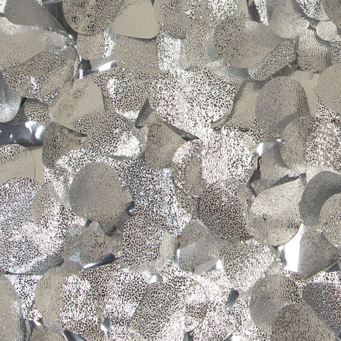 Embossed Silver & Metallic Silver Petal Paper (Roll)