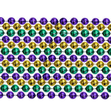 33" Round Metallic Purple, Gold and Green Mardi Gras Beads (6 Dozen - 72 Necklaces)