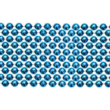 33" Round Metallic Turquoise Mardi Gras Beads (Case - 60 Dozen)