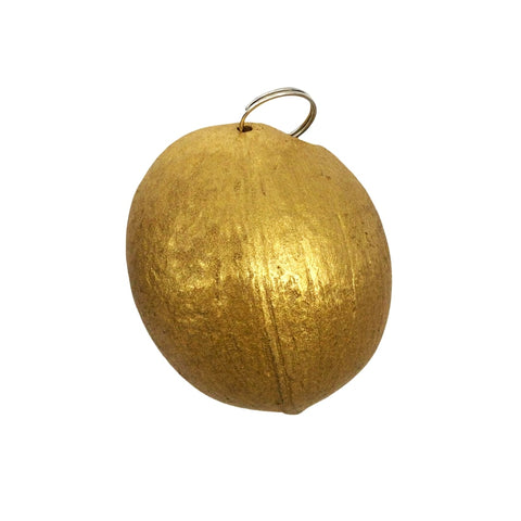 Metallic Gold 1/2 Coconut Shell Medallion (Pack of 6)