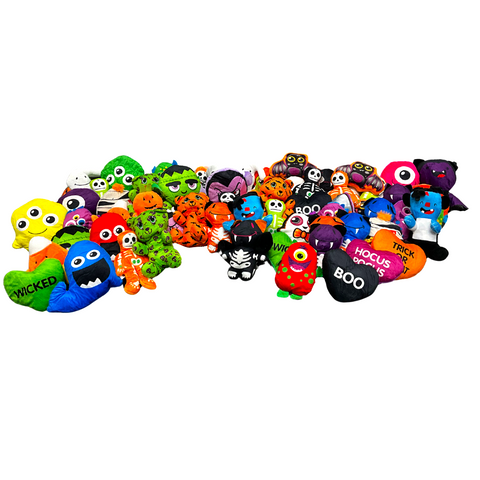 4 Bags - Assorted Halloween Plush Bag (1 Bag - Pack of 72 Pieces)