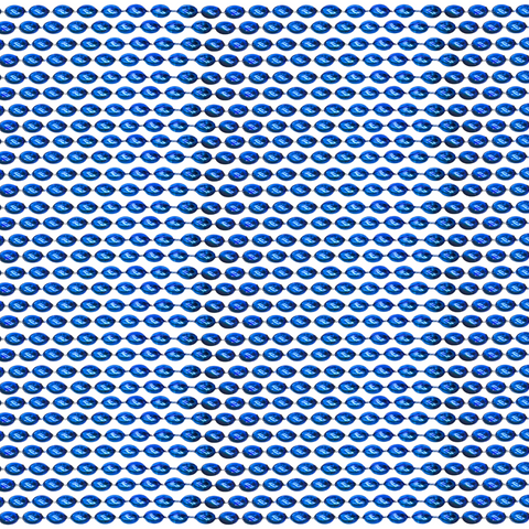 30" 7mm Blue Mardi Gras Beads (Pack of 8)
